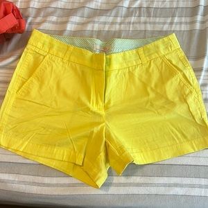 Yellow J crew chino shorts!